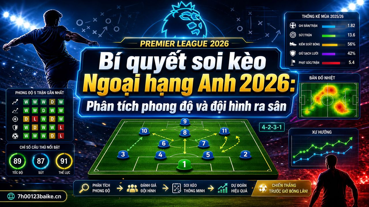 Bí quyết soi kèo Ngoại hạng Anh 2026: Phân tích phong độ và đội hình ra sân