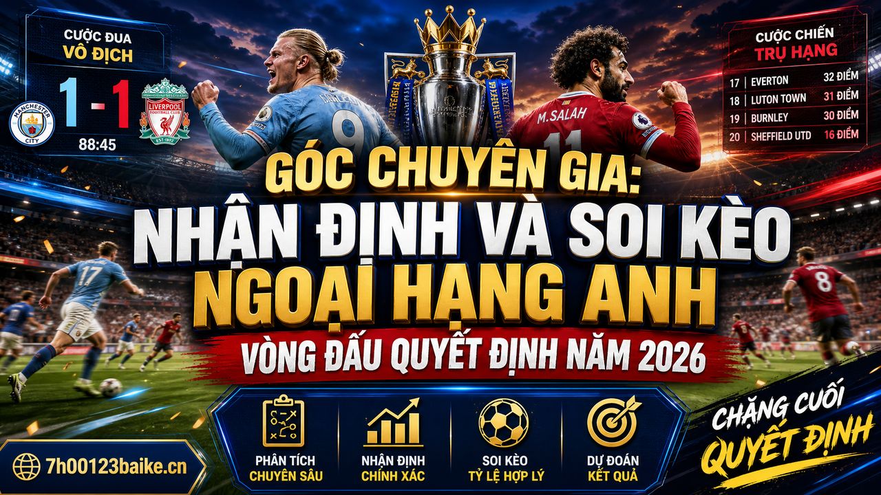 Góc chuyên gia: Nhận định và soi kèo Ngoại hạng Anh vòng đấu quyết định năm 2026