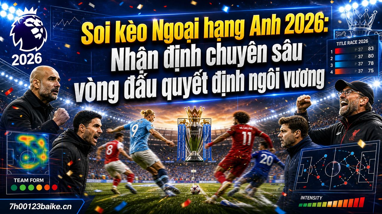 Soi kèo Ngoại hạng Anh 2026: Nhận định chuyên sâu vòng đấu quyết định ngôi vương