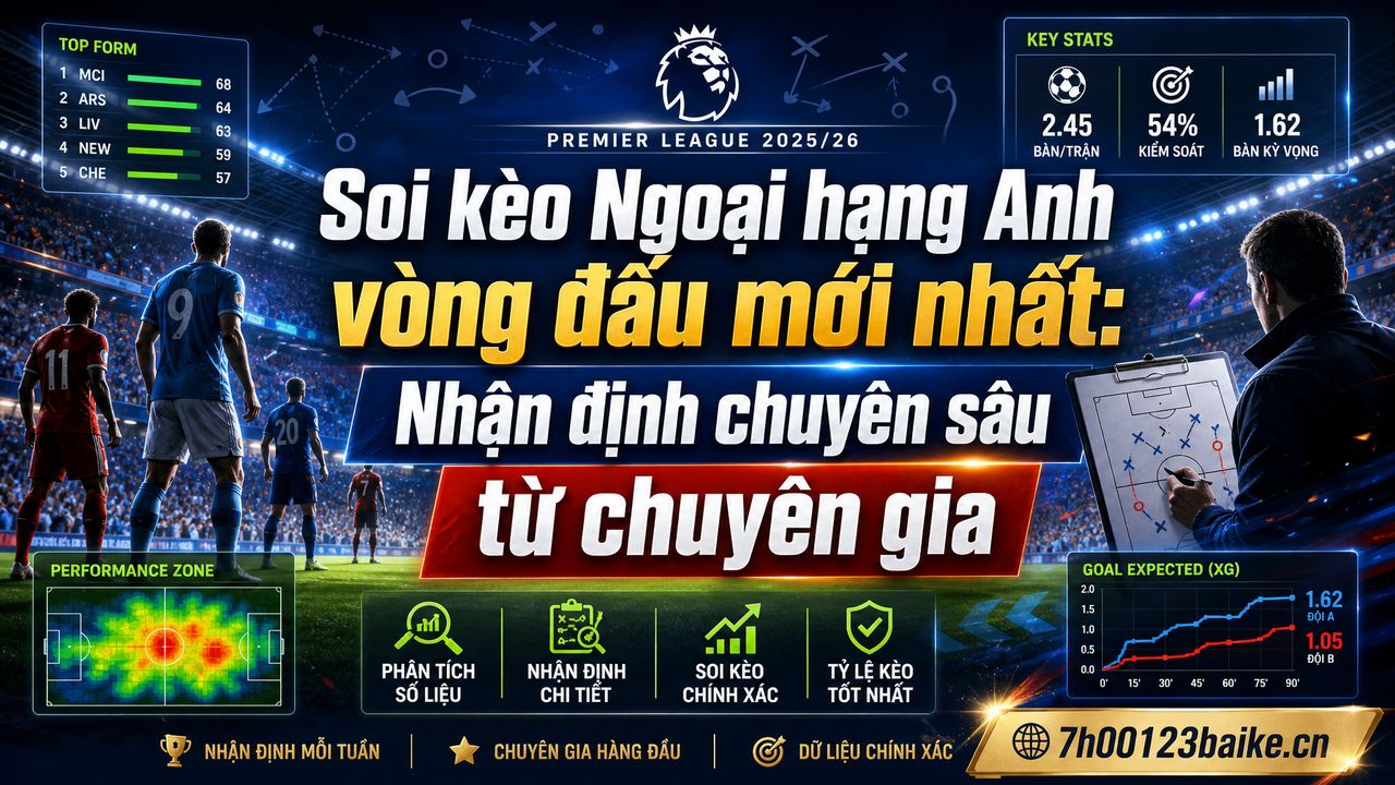 Soi kèo Ngoại hạng Anh vòng đấu mới nhất: Nhận định chuyên sâu từ chuyên gia