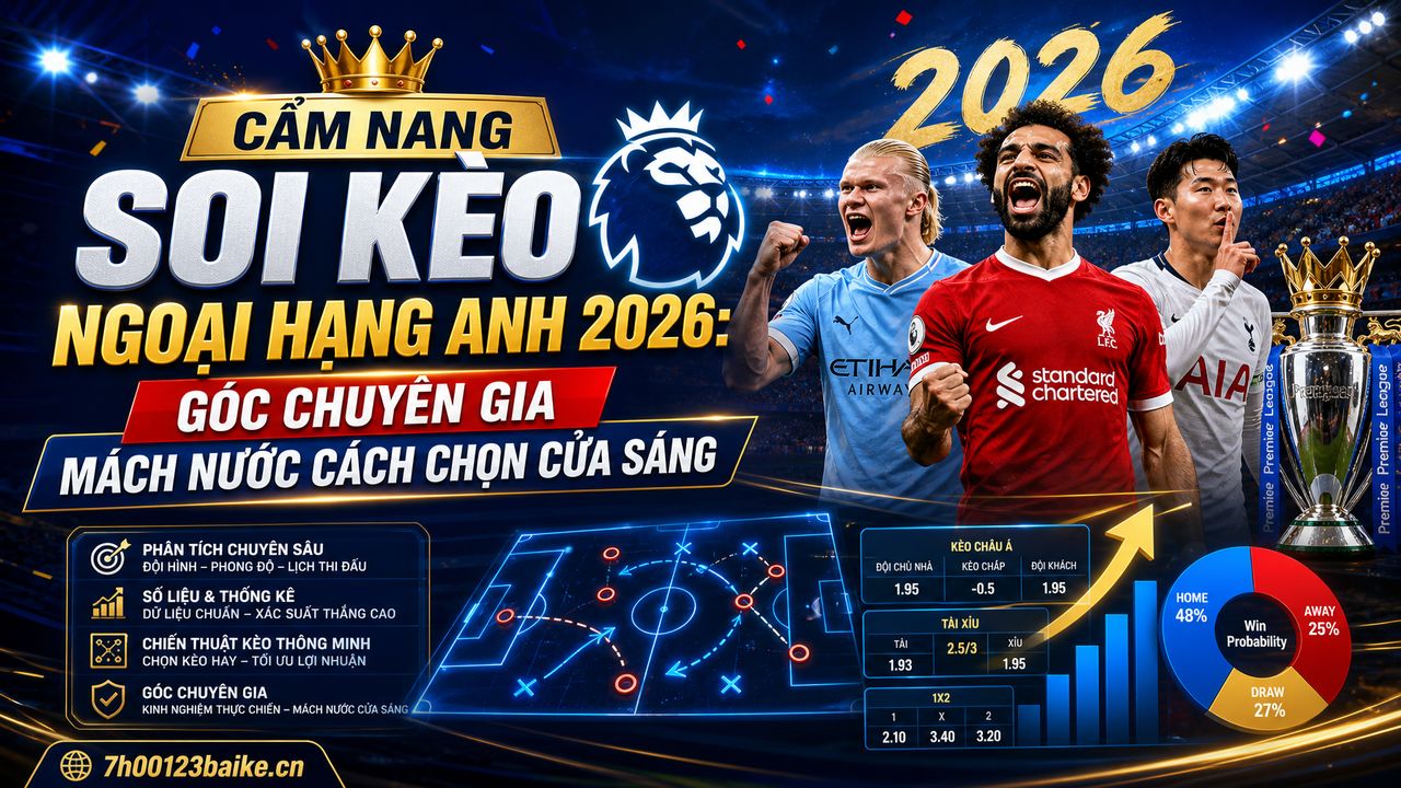 Cẩm nang soi kèo Ngoại hạng Anh 2026: Góc chuyên gia mách nước cách chọn cửa sáng